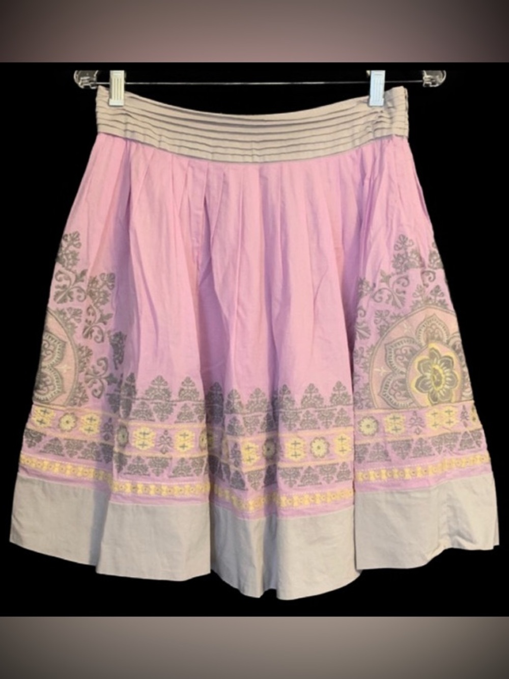 MM Couture by Miss Me 100% Cotton Embroidered Skirt